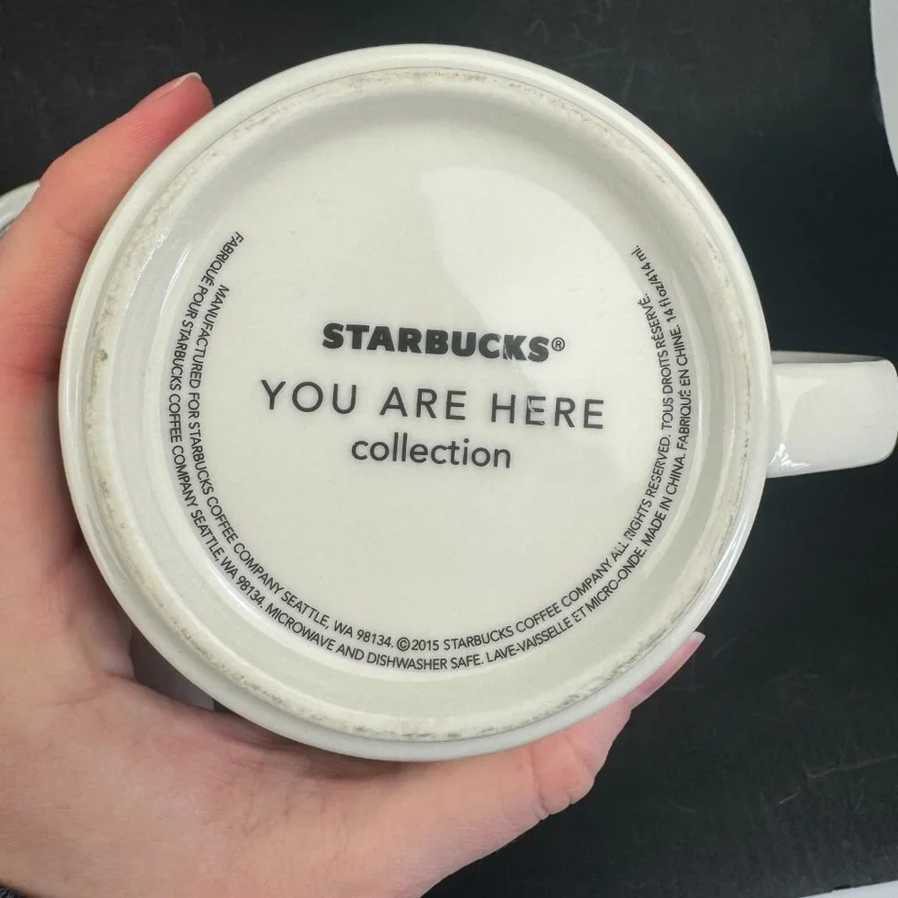 Set of 2 Starbucks You Are Here Collection Hawaii Mug Blue‎ Ceramic About 13 oz